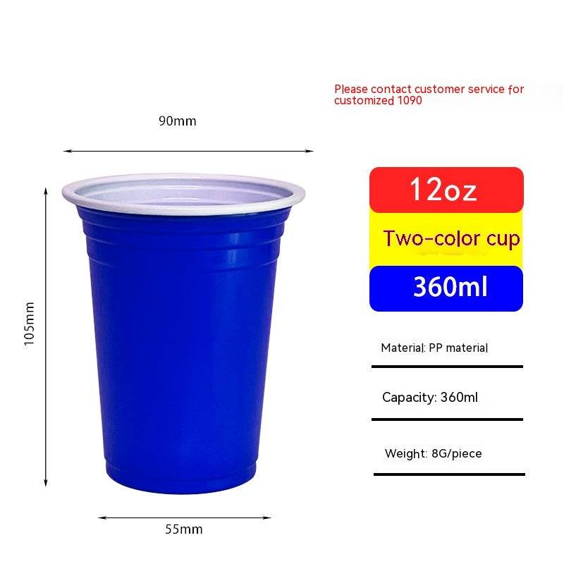 Red Disposable Plastic Cup Single Layer - Mubimart