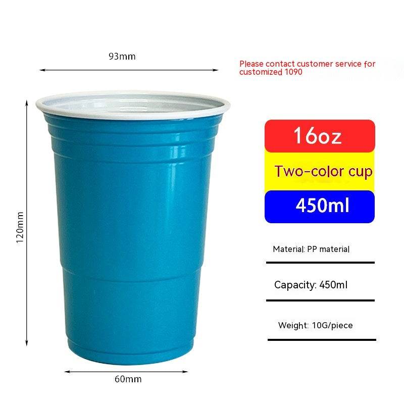 Red Disposable Plastic Cup Single Layer - Mubimart