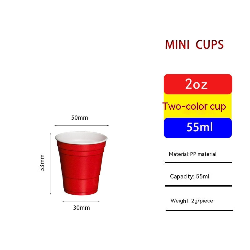 Red Disposable Plastic Cup Single Layer - Mubimart -  