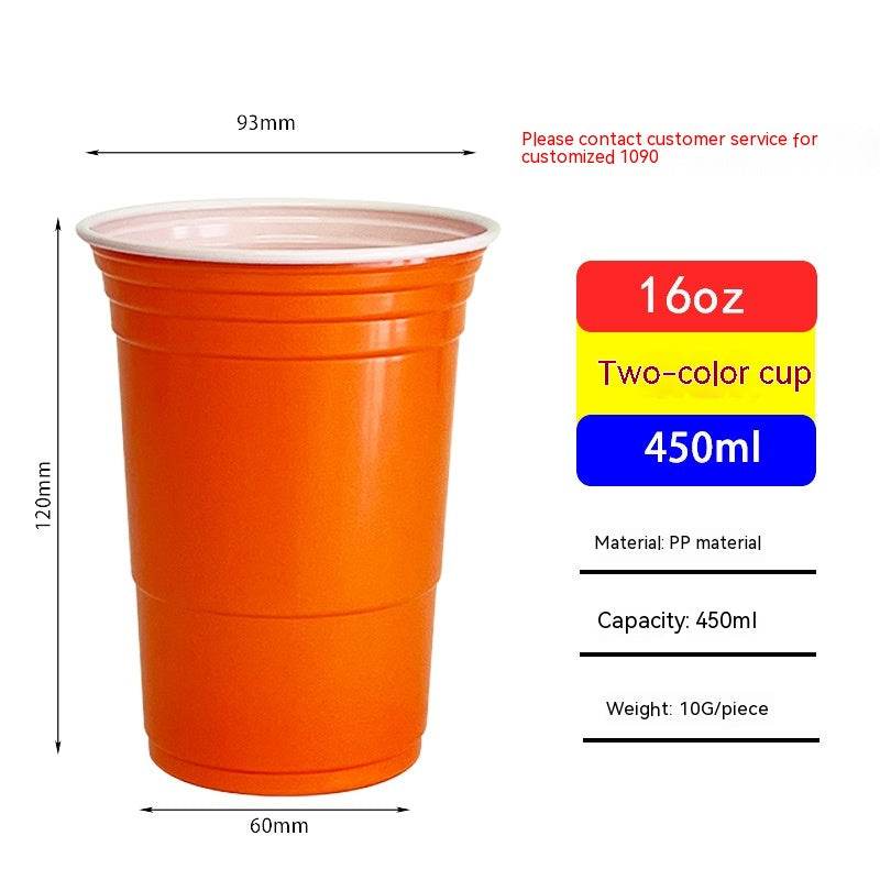 Red Disposable Plastic Cup Single Layer - Mubimart