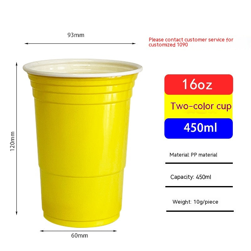 Red Disposable Plastic Cup Single Layer - Mubimart -  