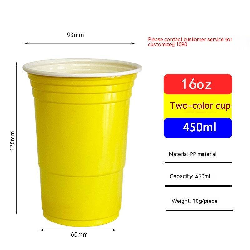Red Disposable Plastic Cup Single Layer - Mubimart