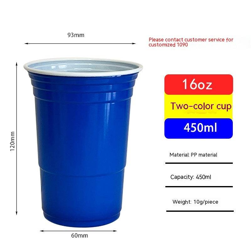Red Disposable Plastic Cup Single Layer - Mubimart