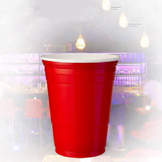 Red Disposable Plastic Cup Single Layer - Mubimart