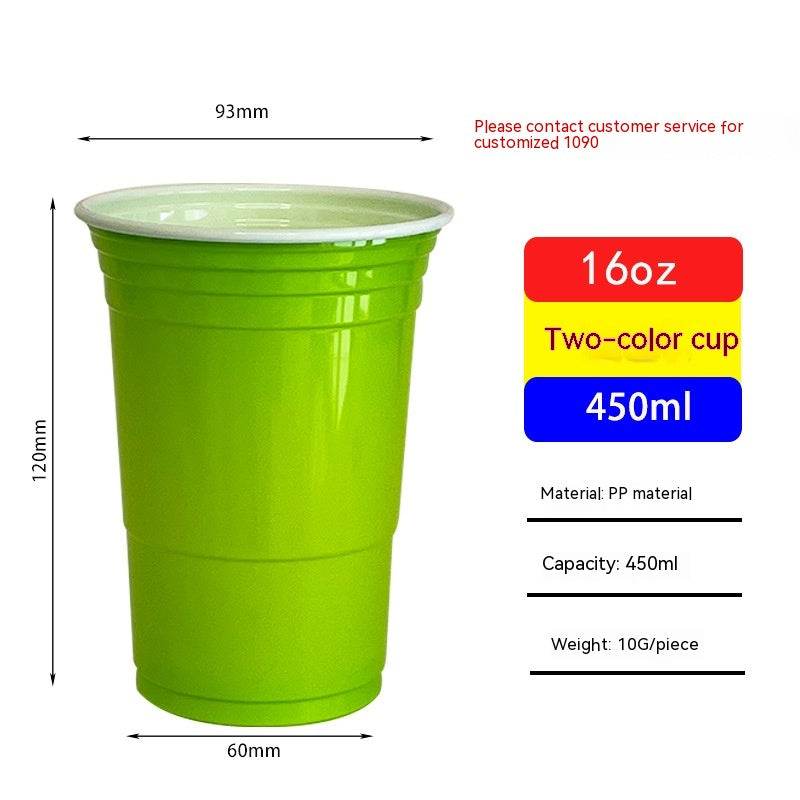 Red Disposable Plastic Cup Single Layer - Mubimart
