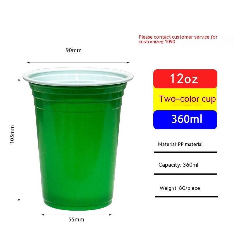 Red Disposable Plastic Cup Single Layer - Mubimart