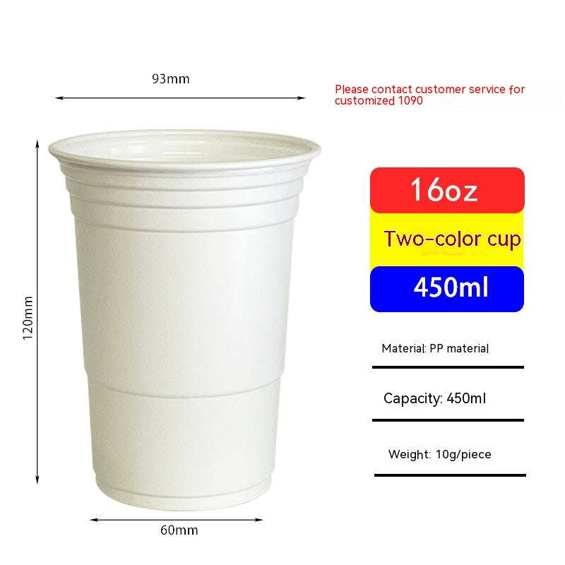 Red Disposable Plastic Cup Single Layer - Mubimart -  