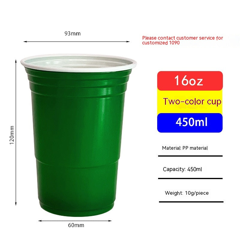 Red Disposable Plastic Cup Single Layer - Mubimart -  