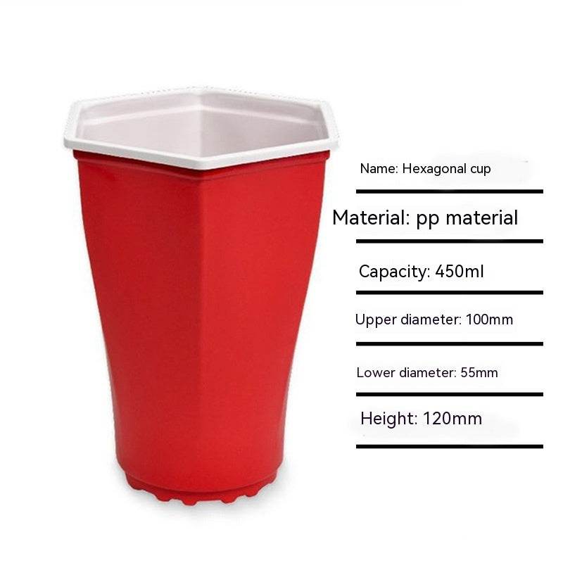 Red Disposable Plastic Cup Single Layer - Mubimart