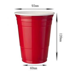 Red Disposable Plastic Cup Single Layer - Mubimart -  