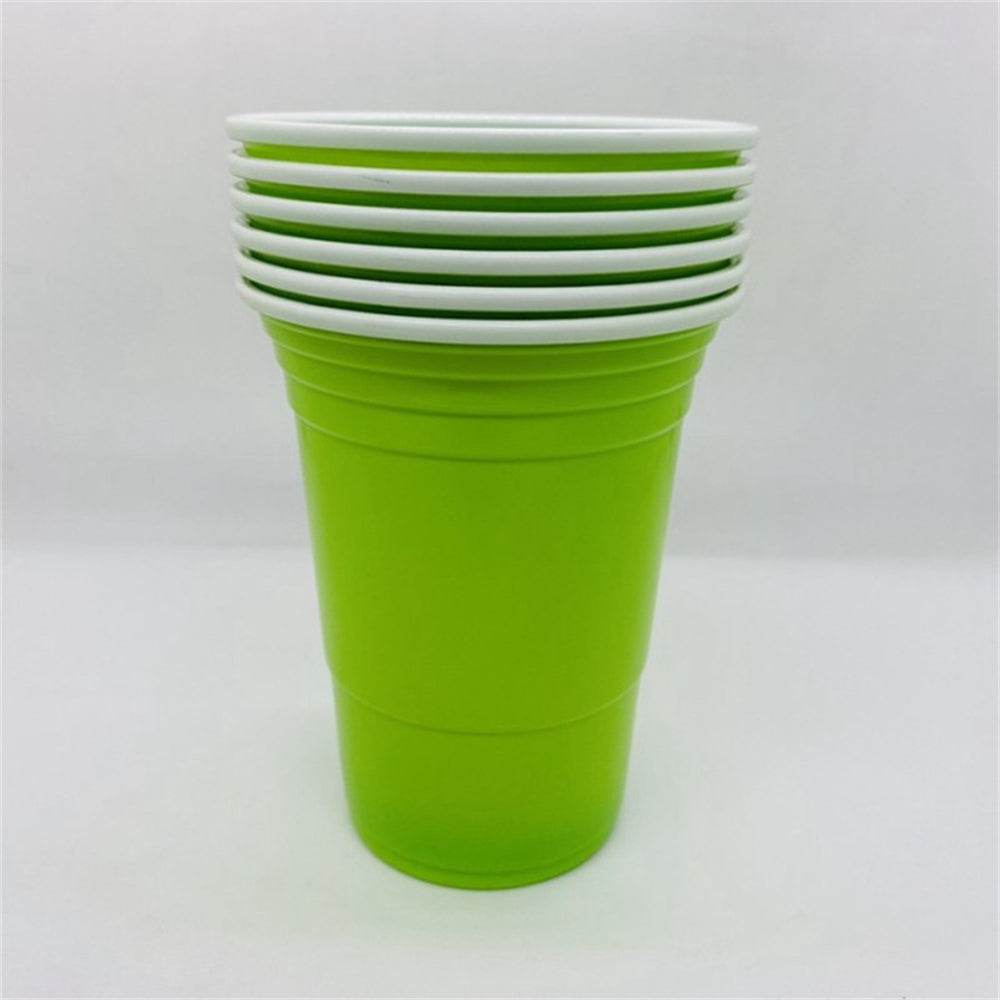 Regular Disposable Two-color Plastic Party Non-toxic Two-color Cup - Mubimart