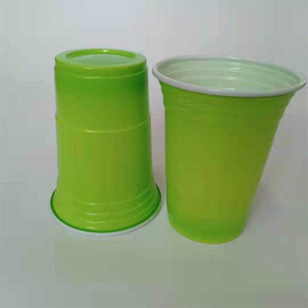 Regular Disposable Two-color Plastic Party Non-toxic Two-color Cup - Mubimart