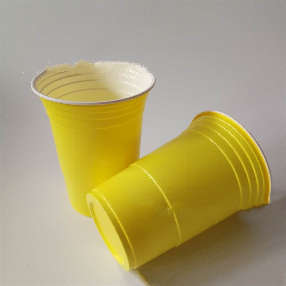 Regular Disposable Two-color Plastic Party Non-toxic Two-color Cup - Mubimart