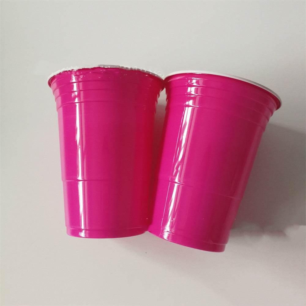 Regular Disposable Two-color Plastic Party Non-toxic Two-color Cup - Mubimart