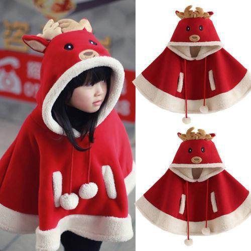 Reindeer Poncho Christmas Cloak - Mubimart