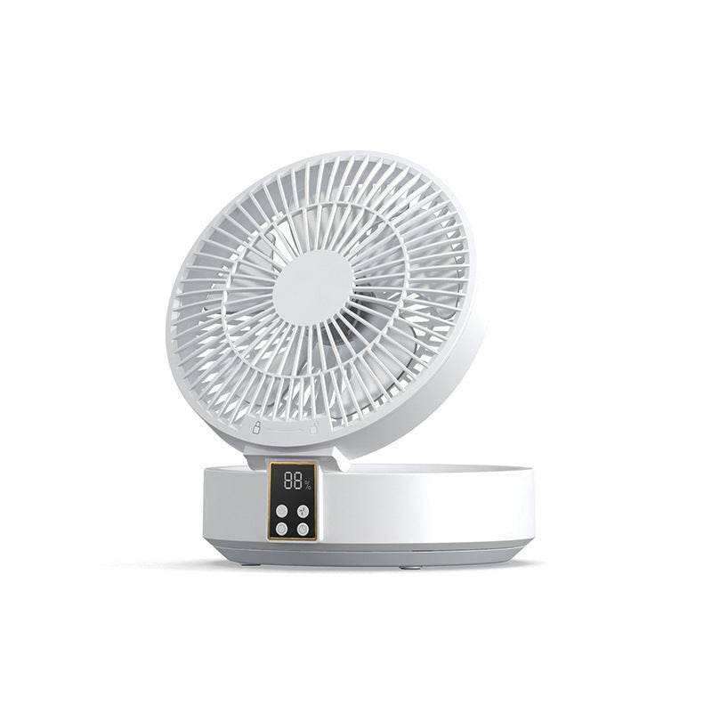Remote Control Portable Rechargeable Ceiling Usb Electric Folding Fan Night Light Air Cooler Home-appliance Home - Mubimart