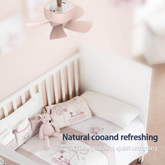 Remote Control Timing USB Powered Ceiling Fan Air Cooler 4 Speed Fan for Bed Camping Indoor Outdoor Hanging Tent Hanging - Mubimart