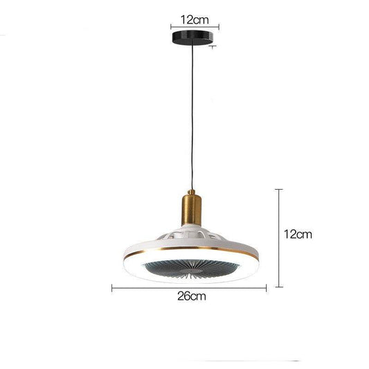 Restaurant Bar Modern Simple Small Ceiling Fan Light - Mubimart