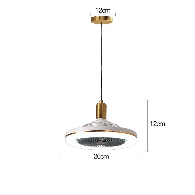 Restaurant Bar Modern Simple Small Ceiling Fan Light - Mubimart