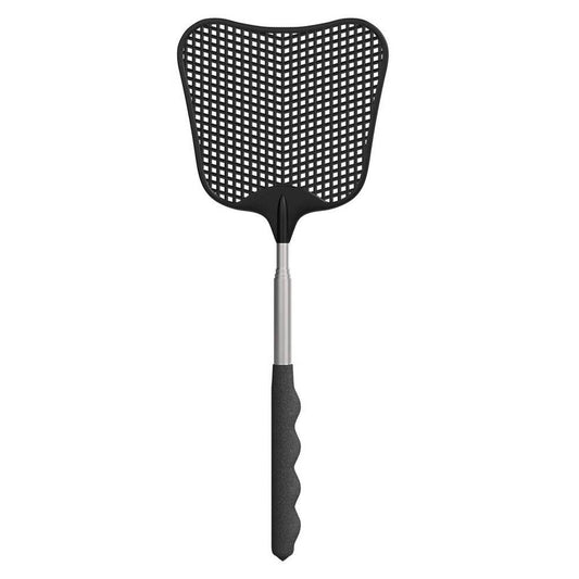 Retractable Stainless Steel Rod 12CM Banana Shape Plastic Fly Swatter - Mubimart