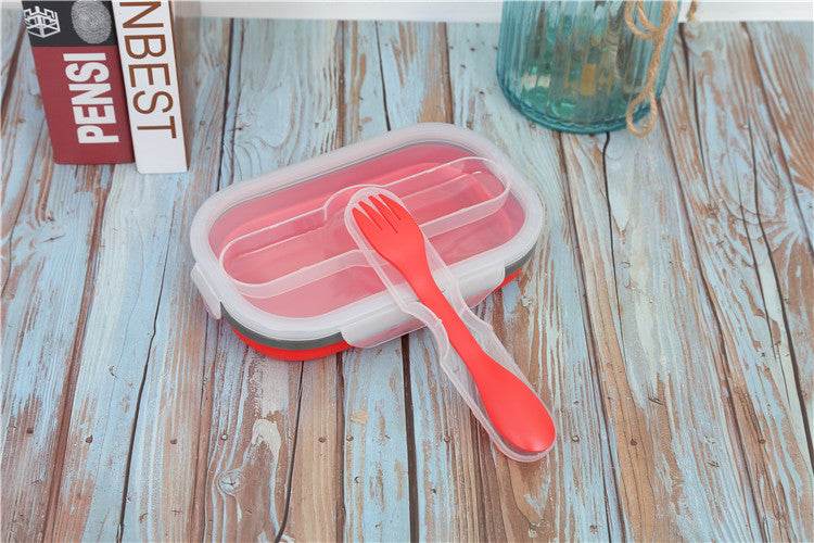 Retractable folding lunch box bento box - Mubimart