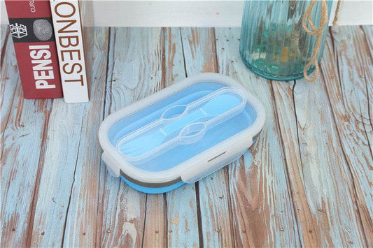 Retractable folding lunch box bento box - Mubimart