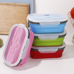 Retractable folding lunch box bento box - Mubimart -  