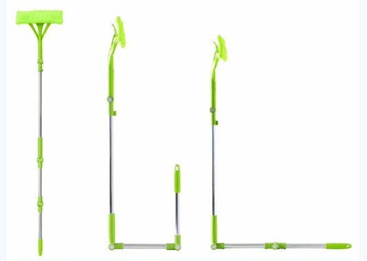 Retractable rotating glass cleaner - Mubimart
