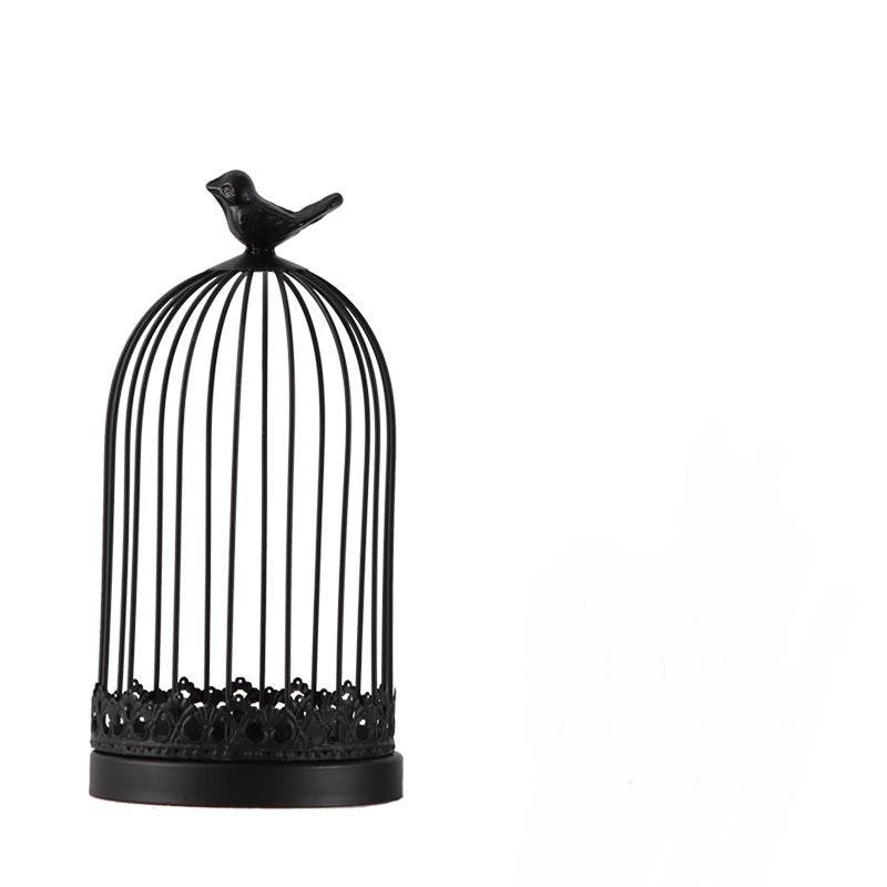 Retro Creative Bird Cage Green Plant Decoration - Mubimart