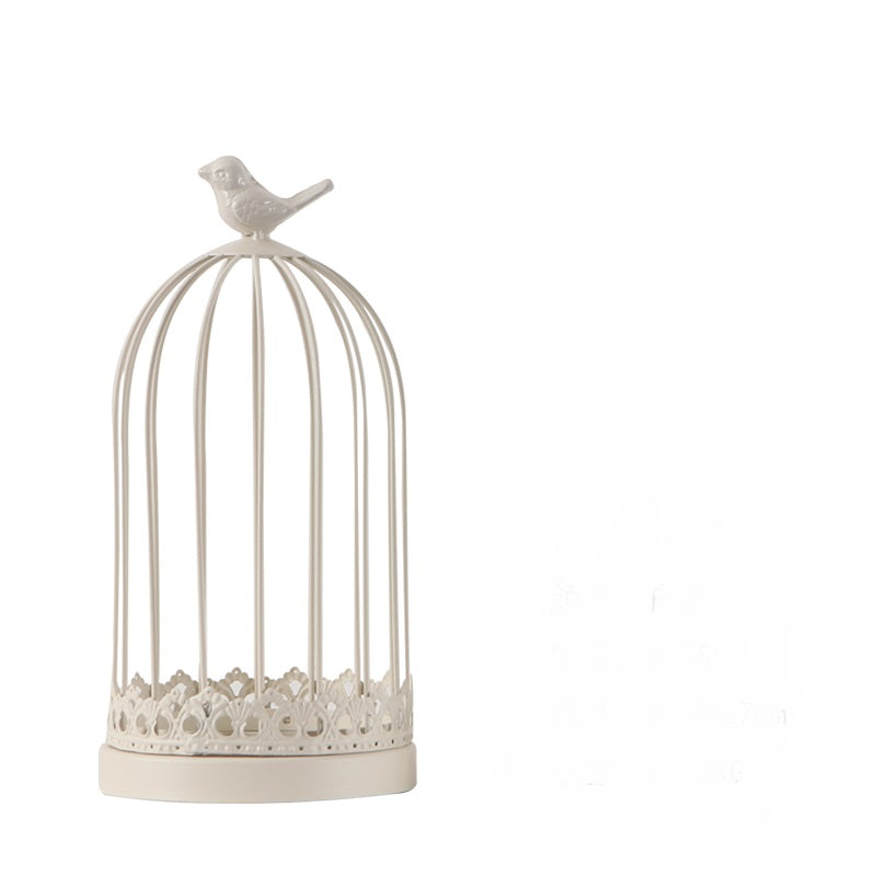 Retro Creative Bird Cage Green Plant Decoration - Mubimart -  