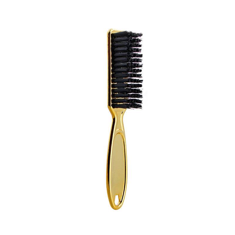Retro Gradient Oil Head Electroplating Broken Hair Sweep Neck Beard Brush Hair Salon Hairdressing Tools - Mubimart