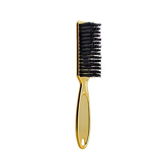 Retro Gradient Oil Head Electroplating Broken Hair Sweep Neck Beard Brush Hair Salon Hairdressing Tools - Mubimart