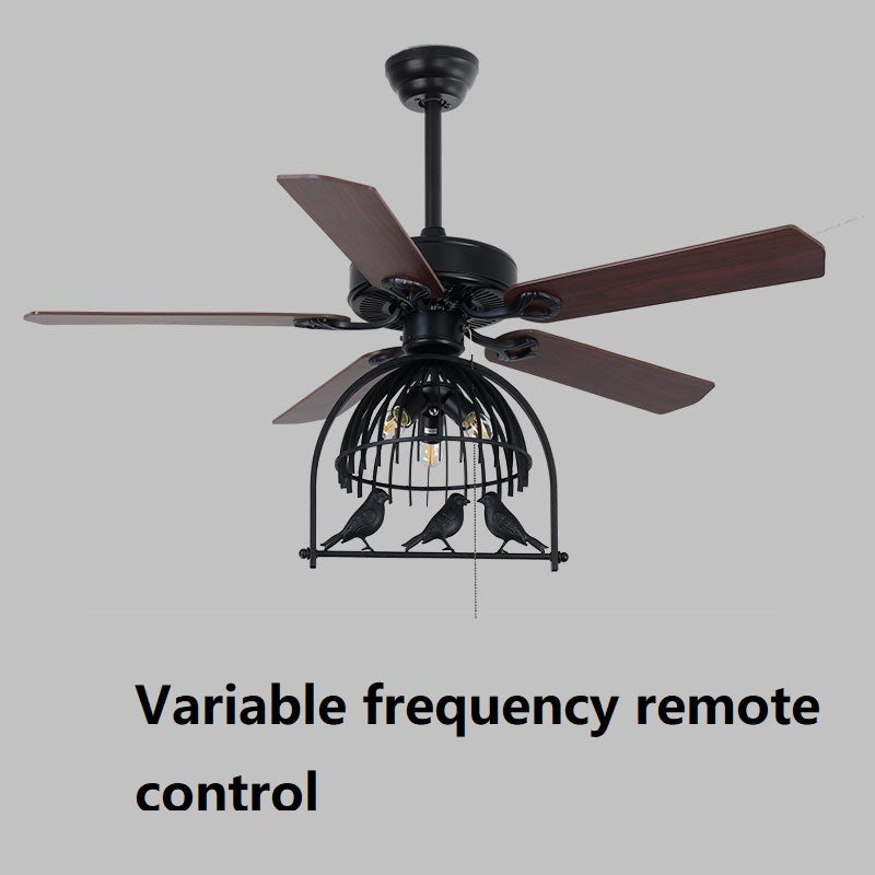 Retro Industrial Fan Lamp Ceiling Fan Lamp - Mubimart -  