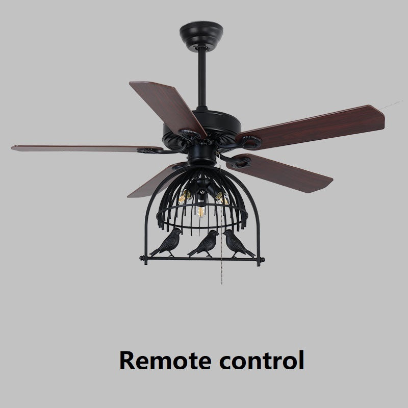 Retro Industrial Fan Lamp Ceiling Fan Lamp - Mubimart -  