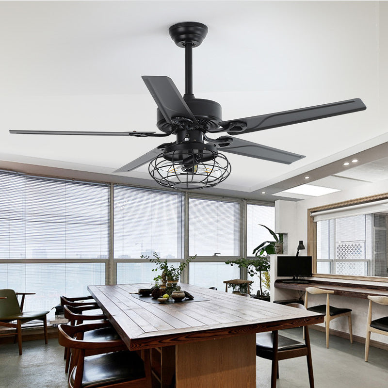 Retro Industrial Fan Lamp Ceiling Fan Lamp - Mubimart -  