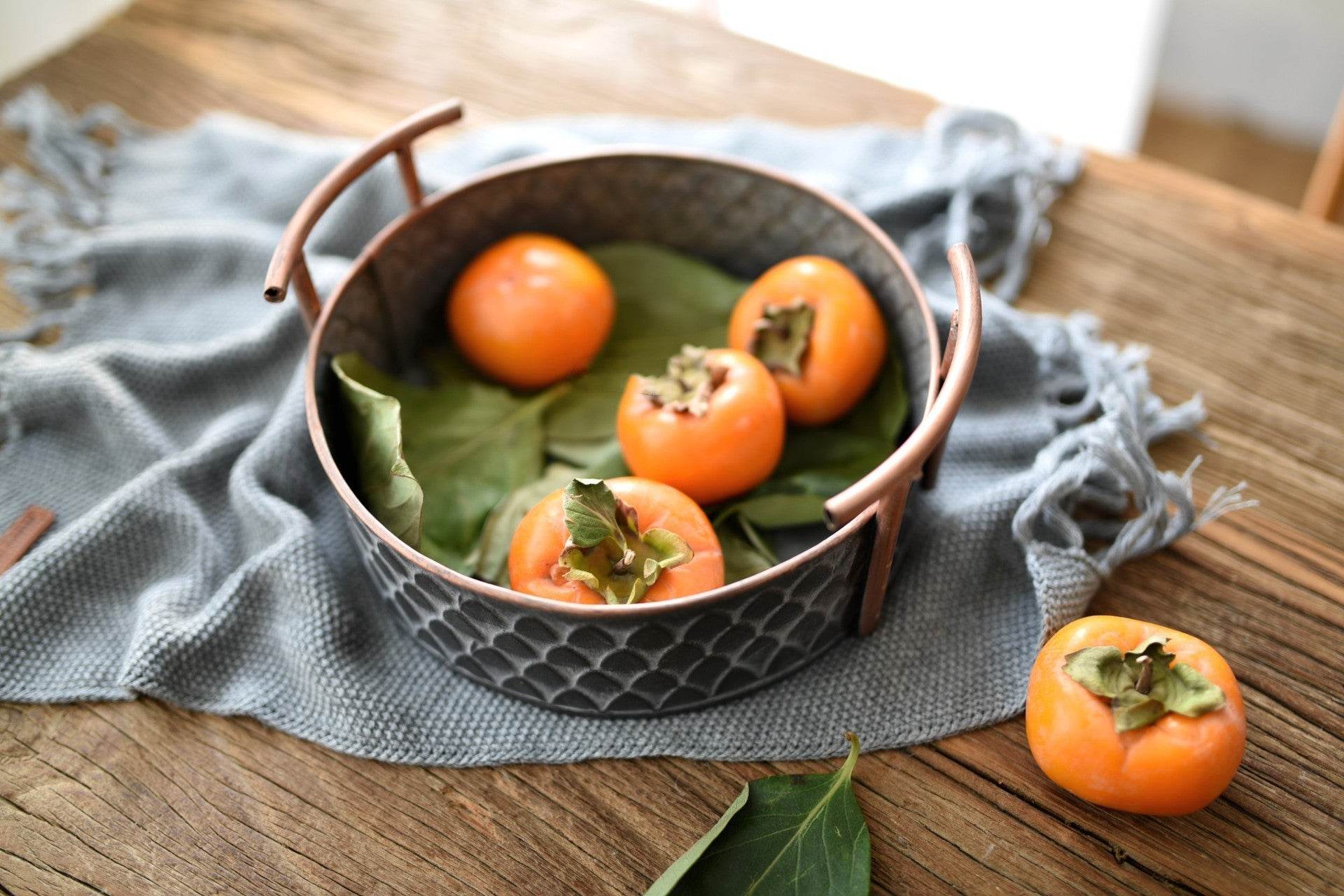 Retro Iron Storage Basket Craftsmanship - Mubimart