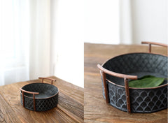 Retro Iron Storage Basket Craftsmanship - Mubimart -  