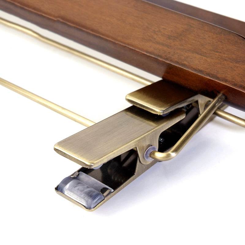 Retro Solid Wood Pants Hanger Pants Clip Hotel Clothing Store Pants Hanger Trousers Trousers - Mubimart