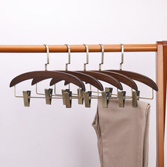 Retro Solid Wood Pants Hanger Pants Clip Wooden Pants Clip Skirt Clip - Mubimart -  