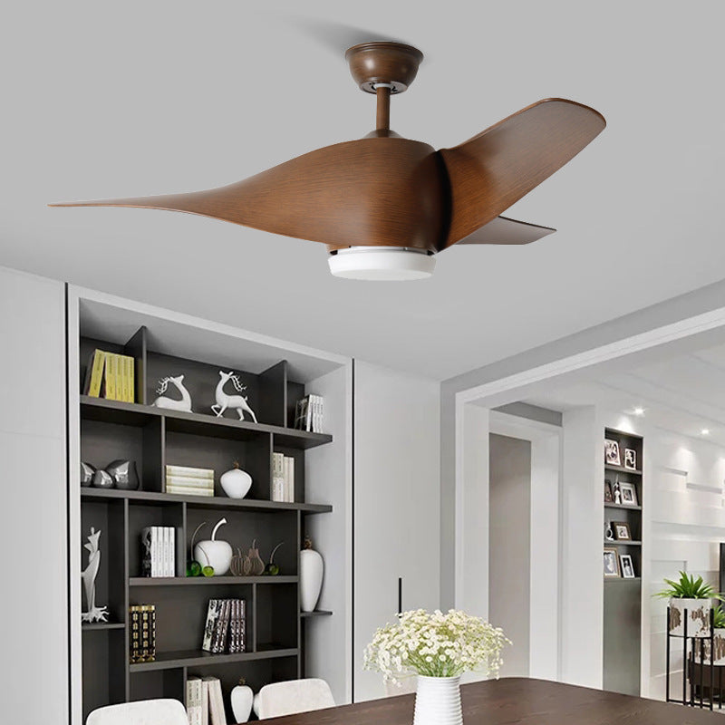 Retro Spiral Fan Leaf Ceiling Fan Light Simple - Mubimart -  