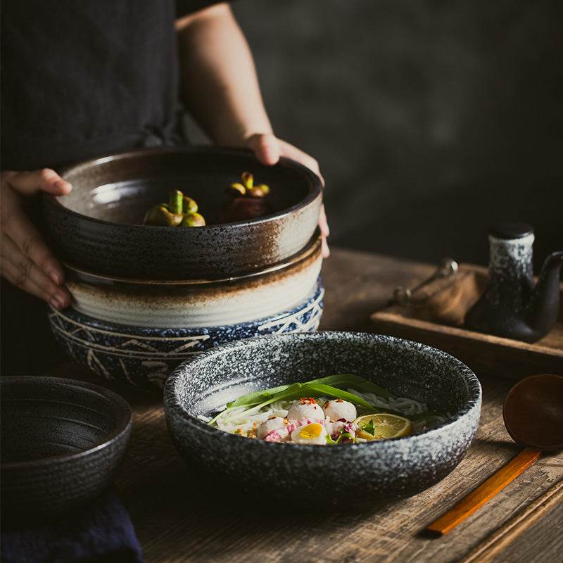 Retro soup bowl soup bowl - Mubimart