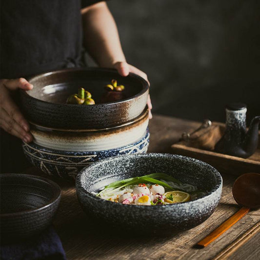 Retro soup bowl soup bowl - Mubimart