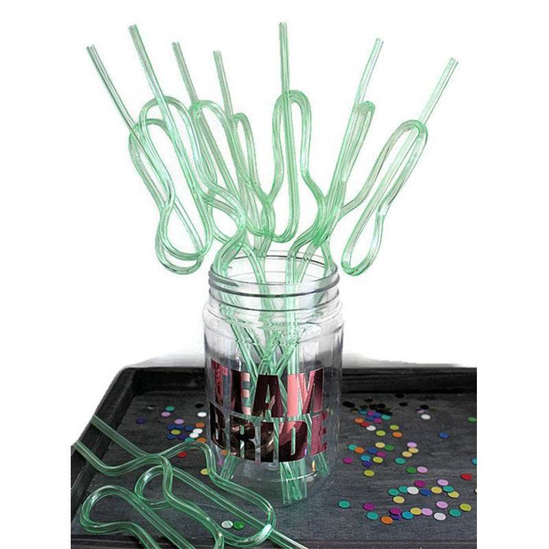 Reusable Bachelor Party Plastic Straws - Mubimart