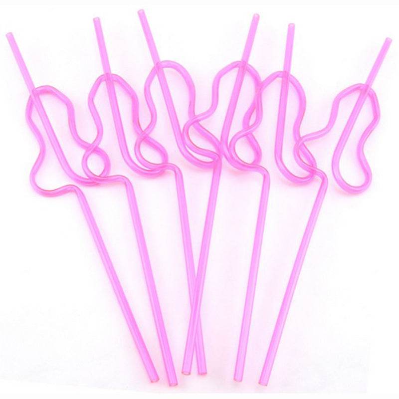 Reusable Bachelor Party Plastic Straws - Mubimart