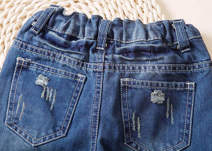 Ripped Jeans Washed Boy European Style - Mubimart
