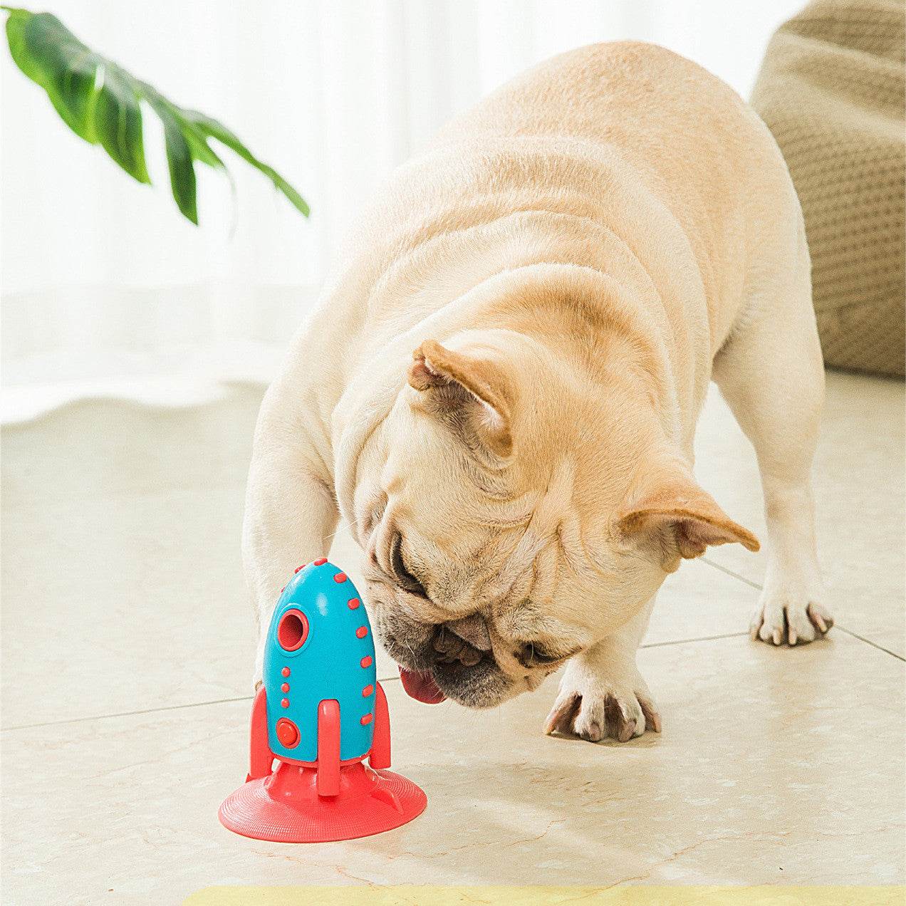 Rocket Dog Toys Leaking Food Dog Bite Toys Bite-resistant Pet Toys - Mubimart