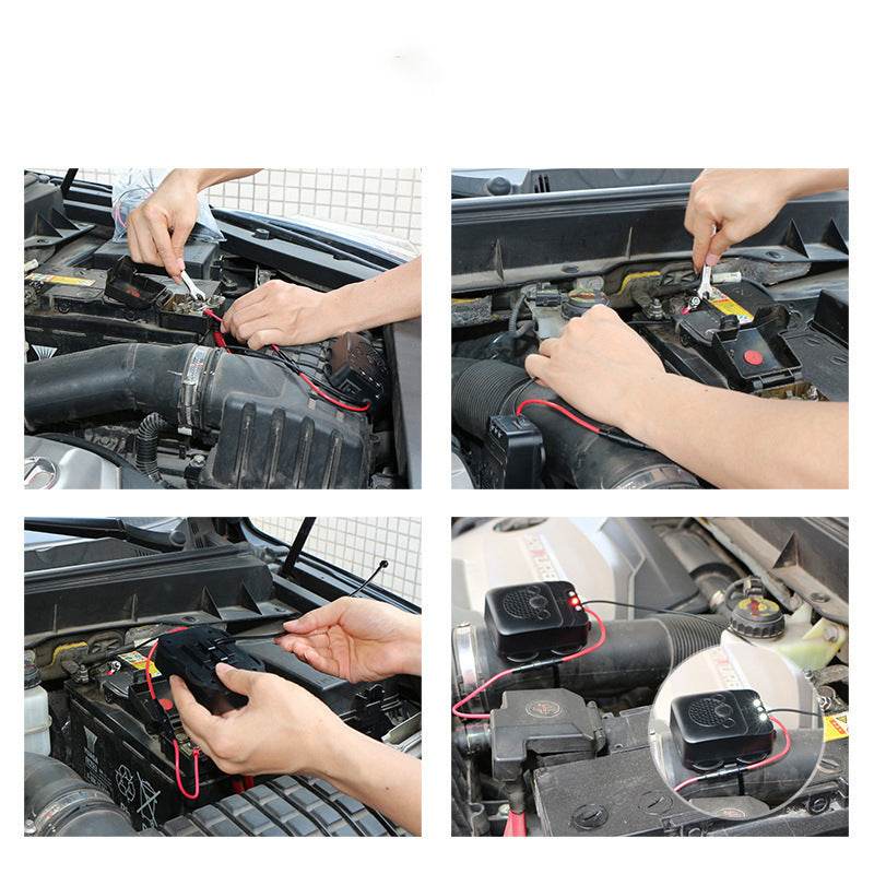 Rodent Repellent Animal Ultrasonic Rat Flashlight Deterrent-Trap 12V with LED Vehicle - Mubimart