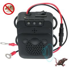 Rodent Repellent Animal Ultrasonic Rat Flashlight Deterrent-Trap 12V with LED Vehicle - Mubimart - Mouse Trap 