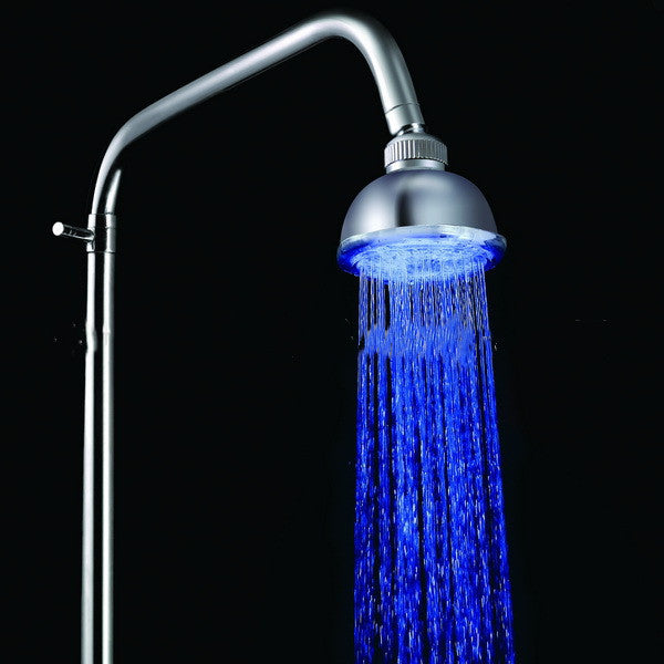 Romantic LED Shower Head Pressurized Water Saving Adjustable 7 Color LED Shower Head Facut Home Bathroom LED Shower Sprinkler - Mubimart -  