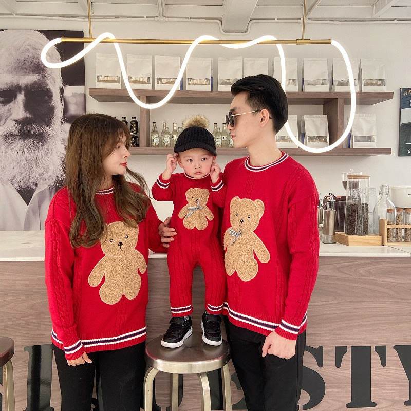 Romper New Year's Family Wear Sweater Family Wear - Mubimart